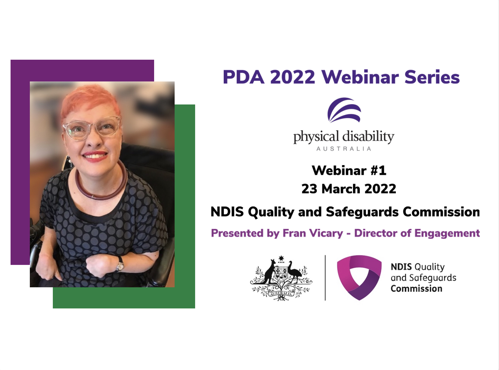 PDA’s 2022 Webinar Series’ “NDIS Quality and Safeguards Commission” is now available to view online